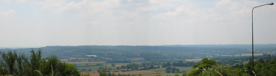 Panoramic view from top of Wrotham Hill