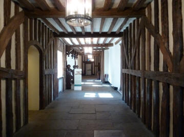 Hall Place Bexleyheath - timber framed hallway