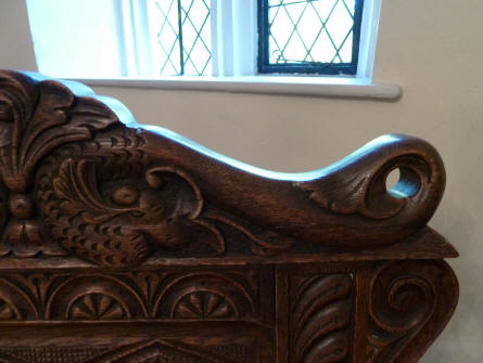 Hall Place Bexleyheath - Carved chair back