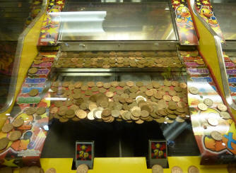 Margate - amusement arcade penny push