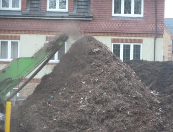Priory Park compost pile