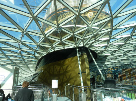 Cutty Sark canopy from below