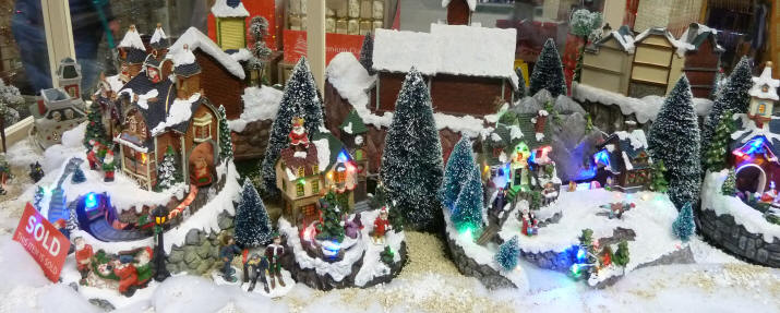 Snow village decorations