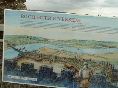 Noticeboard - Riverside and battlements