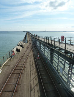 Southend Pier railway track