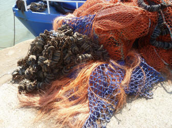 Pile of colourful nets