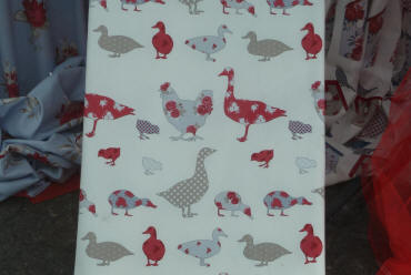 Bird patterned fabric