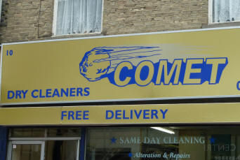 Comet shop sign