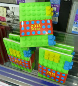 Lego-shaped notebooks