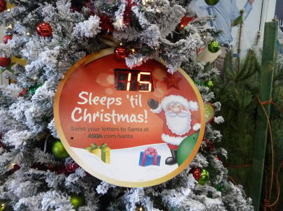 Christmas countdown clock