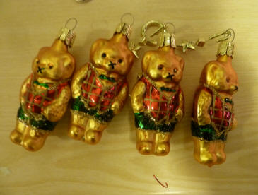 Bear ornaments