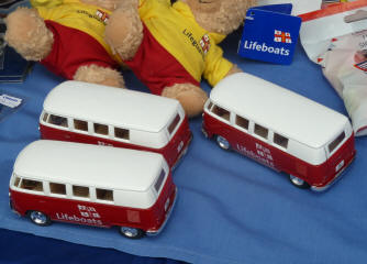 Model vans on Lifeboats stall