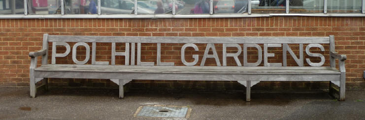 Polhill Gardens long bench