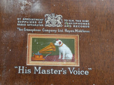 His Master's Voice gramophone box