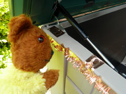 Yellow Teddy with the adhesive copper strip