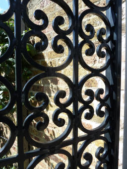 Hall Place wrought iron gate
