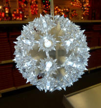 Lighted starry decoration