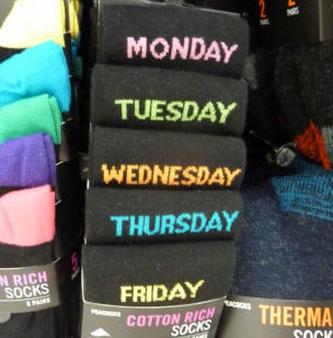 Day of the week socks