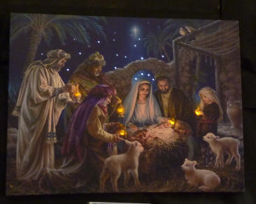LED picture Nativity