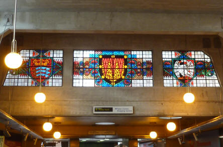 Uxbridge station stained glass