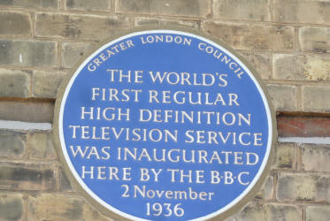 Television blue plaque