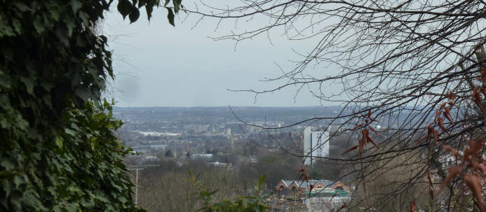 View over London from Highgate Hill