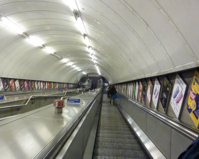 Escalator to Highgate Tube Station