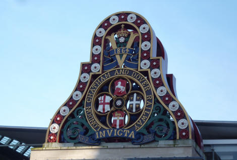 Shield of London Chatham and Dover Railway 1864