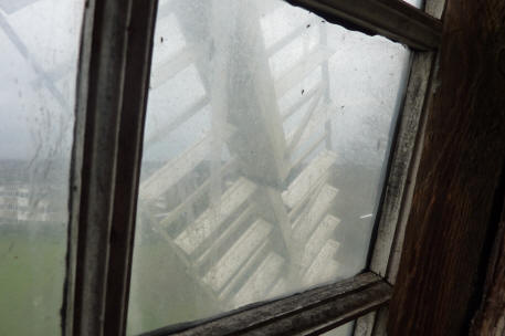 View through windmill window