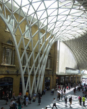 Kings Cross Station roof structure