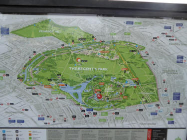 Map Regents Park