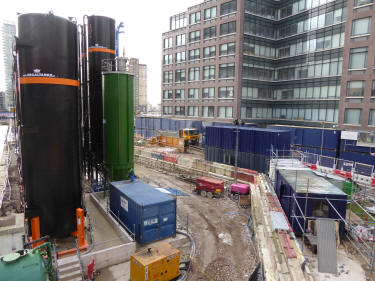 Canary Wharf building site