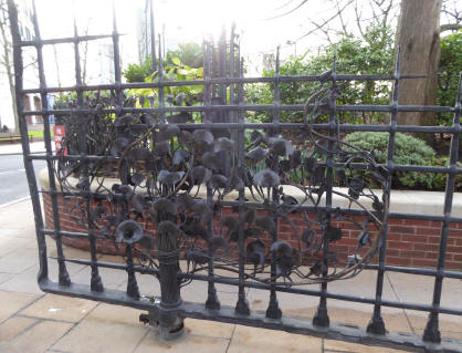 Gate decorative ironwork