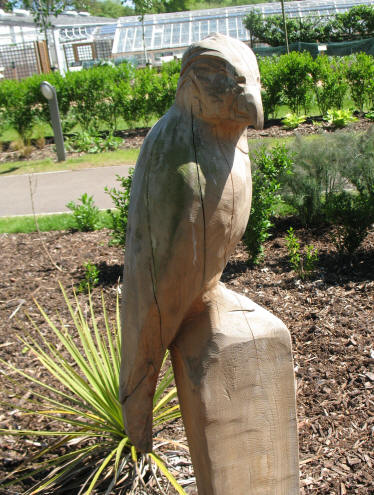 Wooden bird Stockwood Park Luton