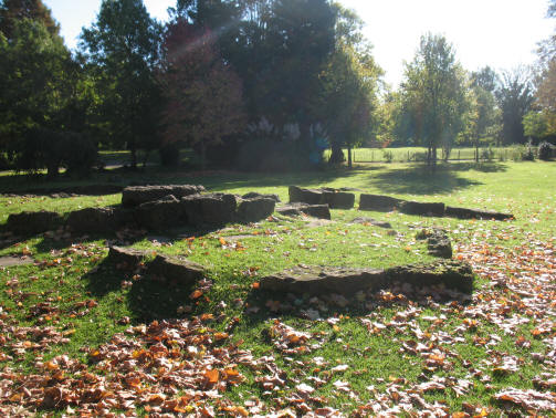 Rocks in Orpington Priory Gardens, Kent