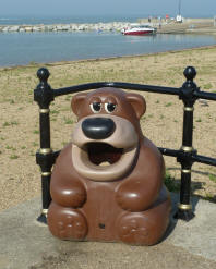 Herne Bay - Bear waste bin