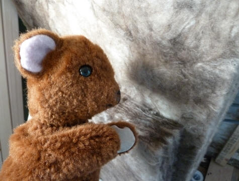 Brown Teddy with insulation material