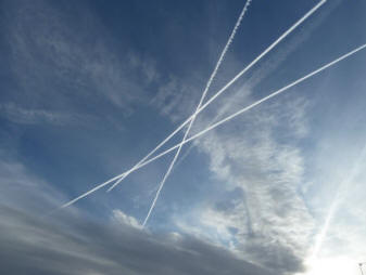 Streaks in sky