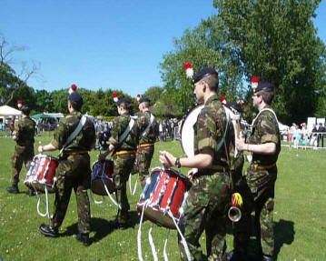 Priory Gardens Jubilee Fair - cadets marching