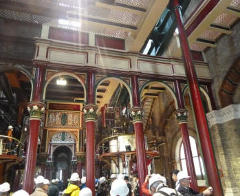 Inside the restored part of the Engine House