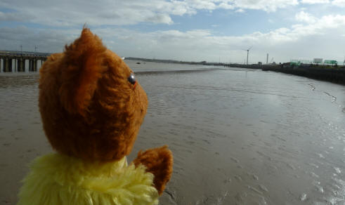 Mud at low tide from Erith pier