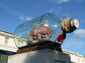 Nelson's ship in a bottle