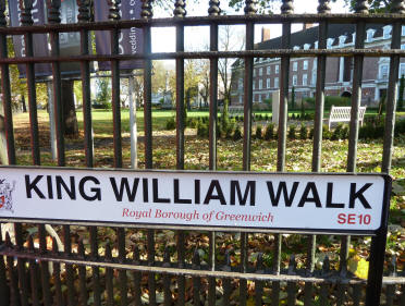 Greenwich road sign