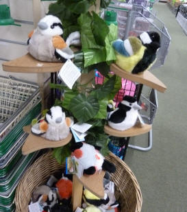 Cuddly garden bird toys