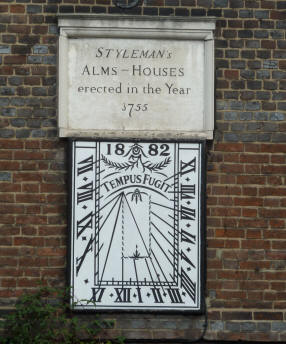 Bexley sun dial on building