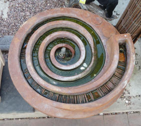 Spiral water feature