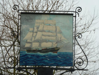 Cutty Sark restaurant sign