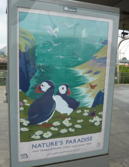 Railway station poster