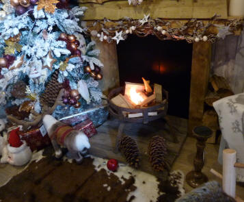 Cottage fireplace