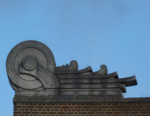 Sculpture on Uxbridge station